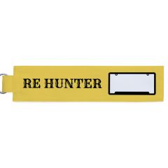 Yellow Re Hunter Personalized Fabric Keychain