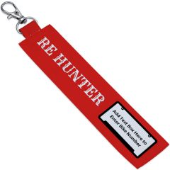 RED RE Hunter Personalized fabric keychain