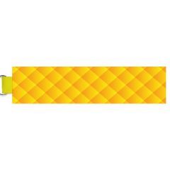 Yellow Gradient Personalized Fabric Keychain