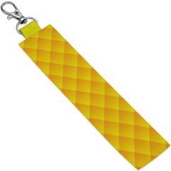 Yellow Gradient Personalized Fabric Keychain