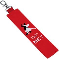 Will you marry me printed Keychain
