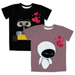 Fabric Polyster Customised Couple T-shirts
