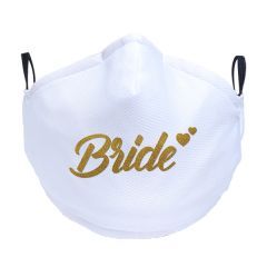 Bride Text Printed Customised Face Mask Best Gifts for Brides 