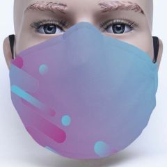 Customised Face Mask Digital Printed With Ear Loops and Soft Fabric Material