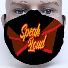 Speak Loud Text Printed Stylish Face Mask Design For Him For Teens and For Boys