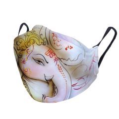 Lord Ganesha Photo Printed Customised Face Mask Best For Ganesha Worshipers Best Gifts