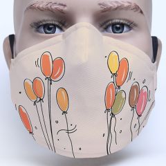 Baloons Design Art Work Printed Beautiful Face Mask Best For Art Work Print