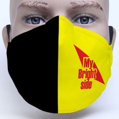 "My Bright Side" Text Printed Multi Color Printed Face Mask best Attrative Unique Face Mask