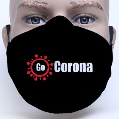 Go Corona Text Printed Personalised Face Mask Best Gifts for Kids, Men and Women