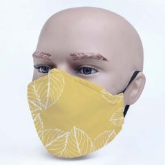 Personalised Fabric Face Mask Printed with Soft Ear Loops And Nose Clip 