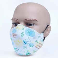 Abstract Design Printed Personalised Face Mask Reusable and 3 Layers Printed Fabric Face Mask 