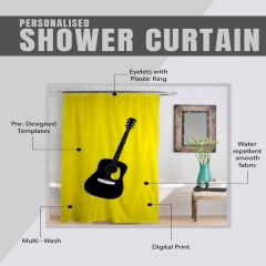 Character Icons Themed Shower Curtain Personalised Gift 