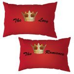 Couple Pillow Cover, Couple pillowcases, pillow gift for him her gift, anniversary Set of 2