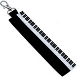 Piano Personalized Fabric Keychain