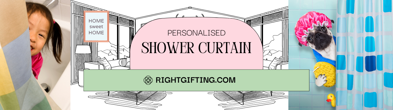 Personalize Your Bathroom with Rightgifting's Custom Shower Curtains
