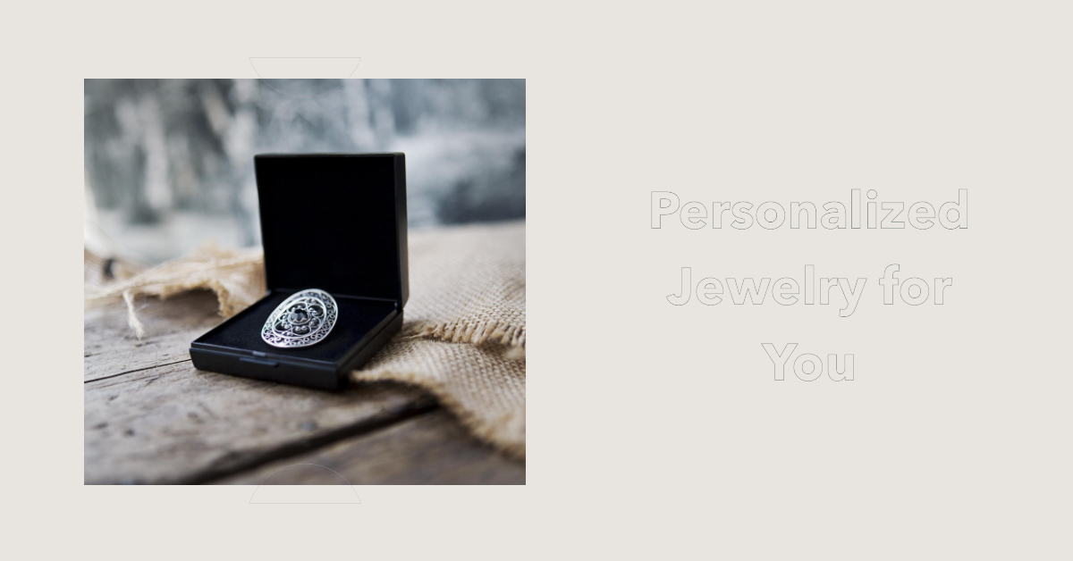 Close-up photo of a beautifully engraved piece of jewelry with the recipient's initials, symbolizing the emotional connection and uniqueness of personalized gifts.