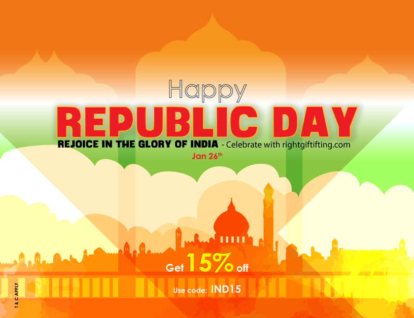 Republic Day Sale with 15%Off  on Customized Right Gifting