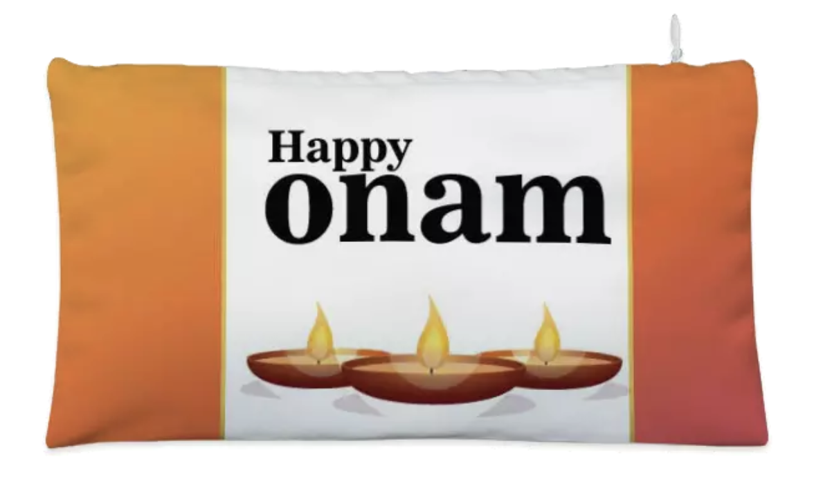 Happy Onam Theme Customised Cosmetic Pouch For Women's