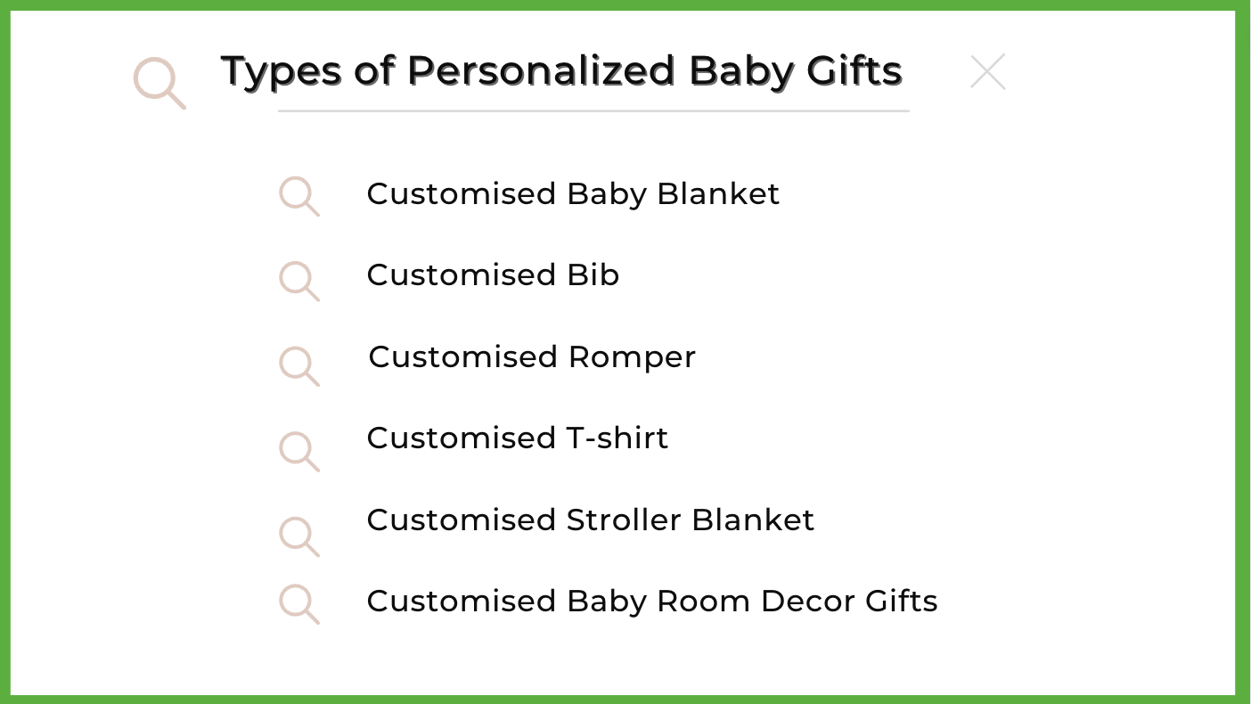 Types of Personalized Gifts for Babies
