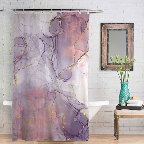 personalised shower curtain crystal art